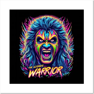 Retro Warrior Revival - Ultimate Warrior Tee Posters and Art